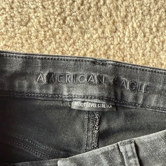 American Eagle Next Level Stretch Black Jegging Jeans Size 8 - Picture 2 of 6